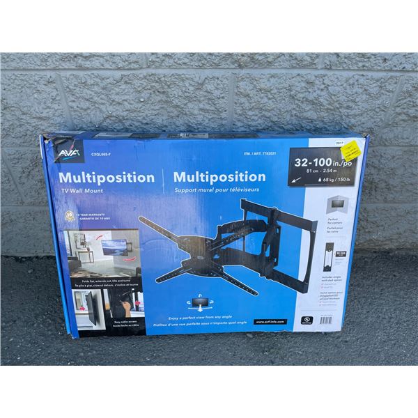 Lot of 1 Multi-Position TV Wall Mount - Fits TV's 32-100inch