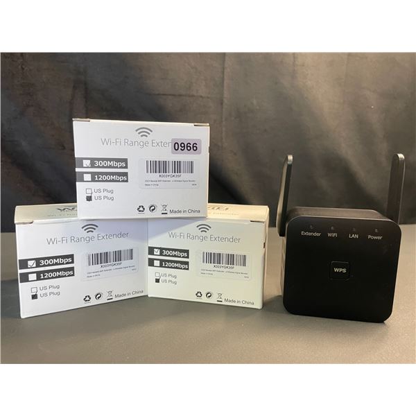 Lot of 3 Wi-Fi Range Extenders - 300Mbps - Wifi Signal Boosters - Brand New!