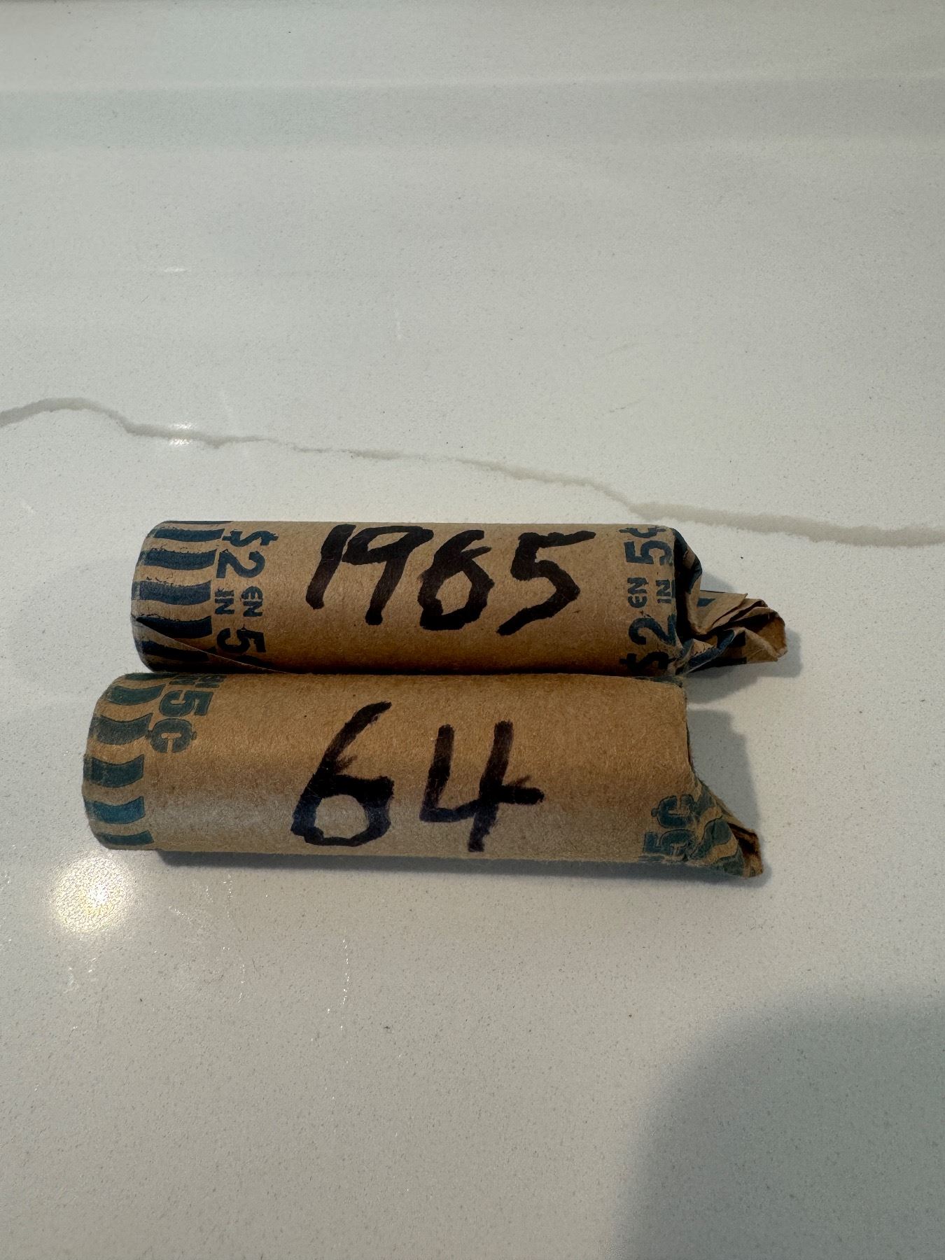 1964 - 1965 rolls of nickels