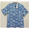 Image 1 : New Reyn Spooner Rock & Roll Hall of Fame Aloha Shirt, Size L (Retail $120)