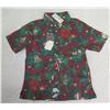 Image 1 : New Reyn Spooner Christmas Themed Aloha Shirt, Red, Boy's Size XS