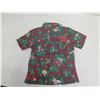 Image 2 : New Reyn Spooner Christmas Themed Aloha Shirt, Red, Boy's Size XS
