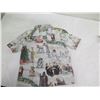 Image 2 : New Reyn Spooner Christmas Themed Aloha Shirt, White, Boy's Size S