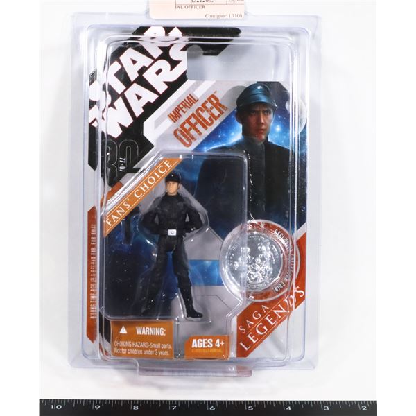 STAR WARS IMPERIAL OFFICER FIGURE IN STAR CASE