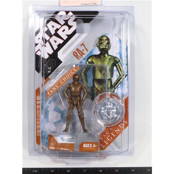 STAR WARS RA-7 FIGURE IN STAR CASE