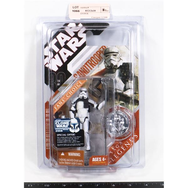 STAR WARS SAND TROOPER FIGURE IN STAR CASE