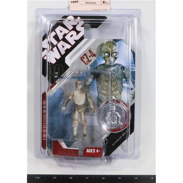 STAR WARS CZ-4 FIGURE IN STAR CASE