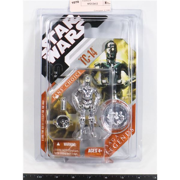 STAR WARS TC-14 FIGURE IN STAR CASE