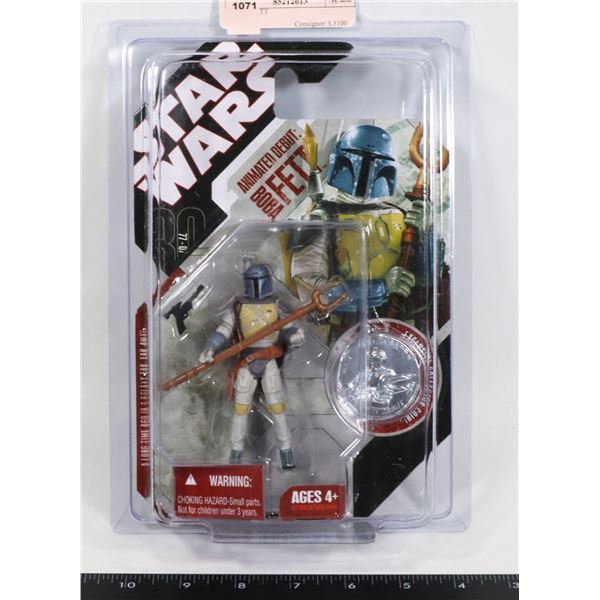 STAR WARS BOBA FETT FIGURE IN STAR CASE
