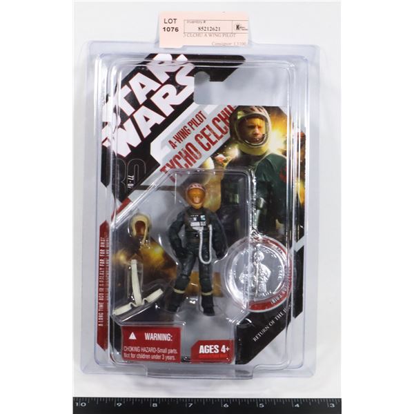 STAR WARS TYCHO CLCHU A WING PILOT FIGURE IN A