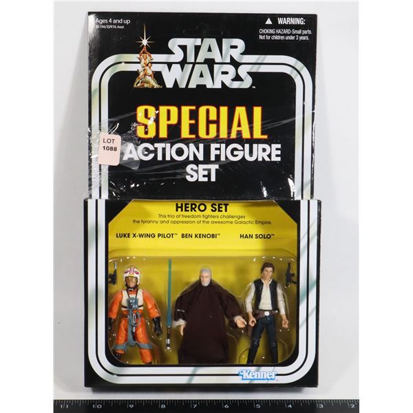 STAR WARS LUKE X-WING, BEN KENOBI, HAN SOLO