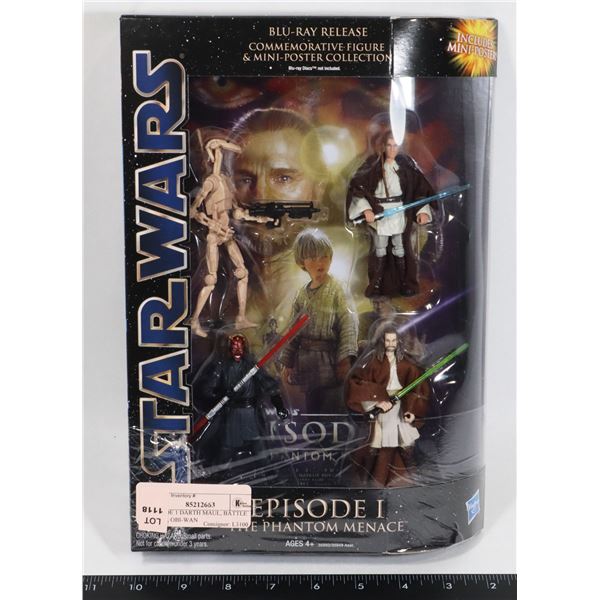 STAR WARS EPISODE 1 DARTH MAUL, BATTLE DROID,