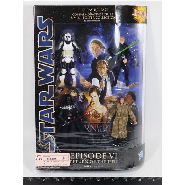 STAR WARS EPISODE 6 DARTH VADER, HAN SOLO, LUKE
