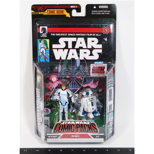 STAR WARS LUKE SKYWALKER, R2-D2 & #4 COMIC FIGURE