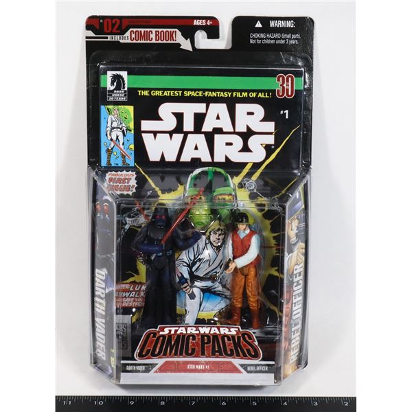 STAR WARS DARTH VADE, REBEL OFFICER & #1 COMIC