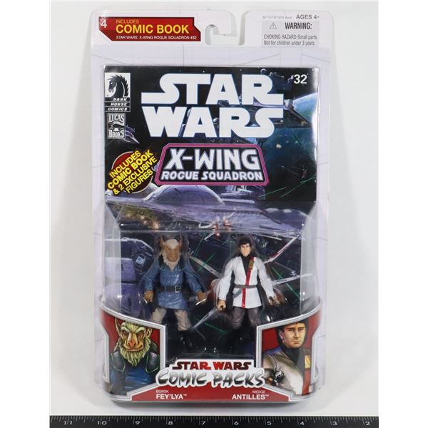 STAR WARS 2 FIGURES.  BORSK FEY'LA AND WEDGE