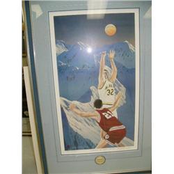 Signed and numbered print by Byron Birdsall 2002, shooting the moon for bill (165)
