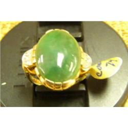 14K jade beautiful old ring (74)