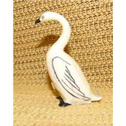 Ivory bird with broken beak (170)