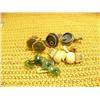 Image 1 : Lot of: 4 pair of cufflinks, jade, elk's teeth (74)