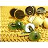 Image 4 : Lot of: 4 pair of cufflinks, jade, elk's teeth (74)