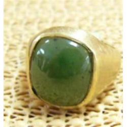 18K jade men's ring (74)