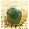 Image 1 : 18K jade men's ring (74)