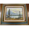 Image 1 : Original Oil by Ellen Henne Goodall, of Mt. Drum looking East from Willow Lake in Copper River Valle