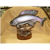 Image 1 : Wonderful wood carving by Michael Scott of Grayling, 16" long 12" tall (2)