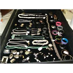 Huge collection of very fine estate jewelry, crystals, ivory, sterling (74)