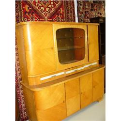 1970's style cabinet with drawers and shelves, 66" tall, 69" length (2)