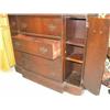 Image 3 : beautiful lady's desk with 3 drawers, display cabinet in middle, bookshelf (20