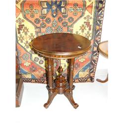 New Contemporary round table 26" tall, 18.5" diameter with beveled edge