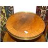 Image 2 : Round 2 tiered table with metal edge, 32" tall, 20.5" diameter (20