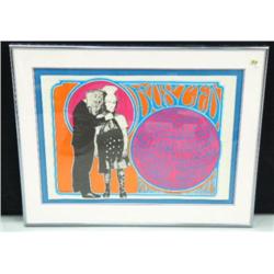 Jefferson Airplane/Grateful Dead poster at Filmore Auditorium, 20"x13.5" (165)