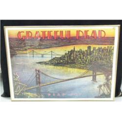 Grateful Dead Poster, framed, 33"x23" (165)