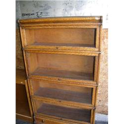 Antique stack up lawyers bookcase with drawer (165)