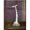 Image 1 : 25.5" Ivory carving of angel, walrus, bear and other animals on bone igloo base (2)