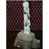 Image 4 : 25.5" Ivory carving of angel, walrus, bear and other animals on bone igloo base (2)