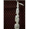 Image 7 : 25.5" Ivory carving of angel, walrus, bear and other animals on bone igloo base (2)