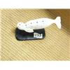 Image 3 : Ivory narwhale with inset baleen on baleen base with fossilized ivory horn, 3" tall  (2)