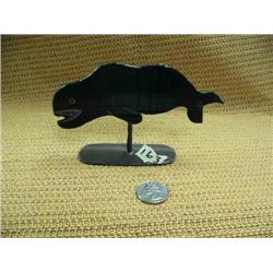 Baleen whale on baleen base by Robert Crumley (2)