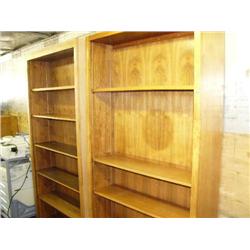 CHOICE on 3 wood bookcases (165)
