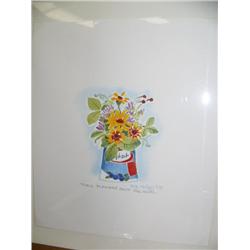 "Field Flowers" 566/750 by Rie Munoz 9.5"x8" (700)