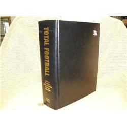 Total Football NFL Encyclopedia with 23 original autographs on inside cover of 1997's retired NFL pl