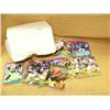 Image 3 : 2 boxes of football and hockey cards, one box says Proset (700)