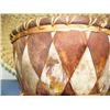 Image 3 : Lot of 3 baskets: 11" Yup'ik Eskimo basket, 9" birch bark basket, 21" handmade basket with seashells