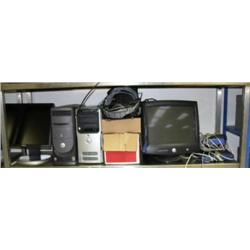 Dell dimension 4300, Dell Dimension 5100, 19" Dell flat Screen, Keyboards, speakers, 18" Dell monito
