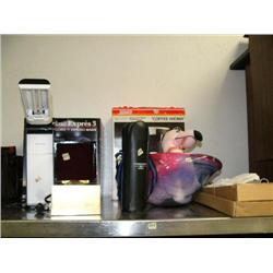 Cappuccino express 3, fluorescent portable reading light, 1999 Christmas ornament, Krups 12 cup elec