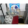 Image 2 : Decanters, tools, and 2 large boxes of CDs and cassettes (165)